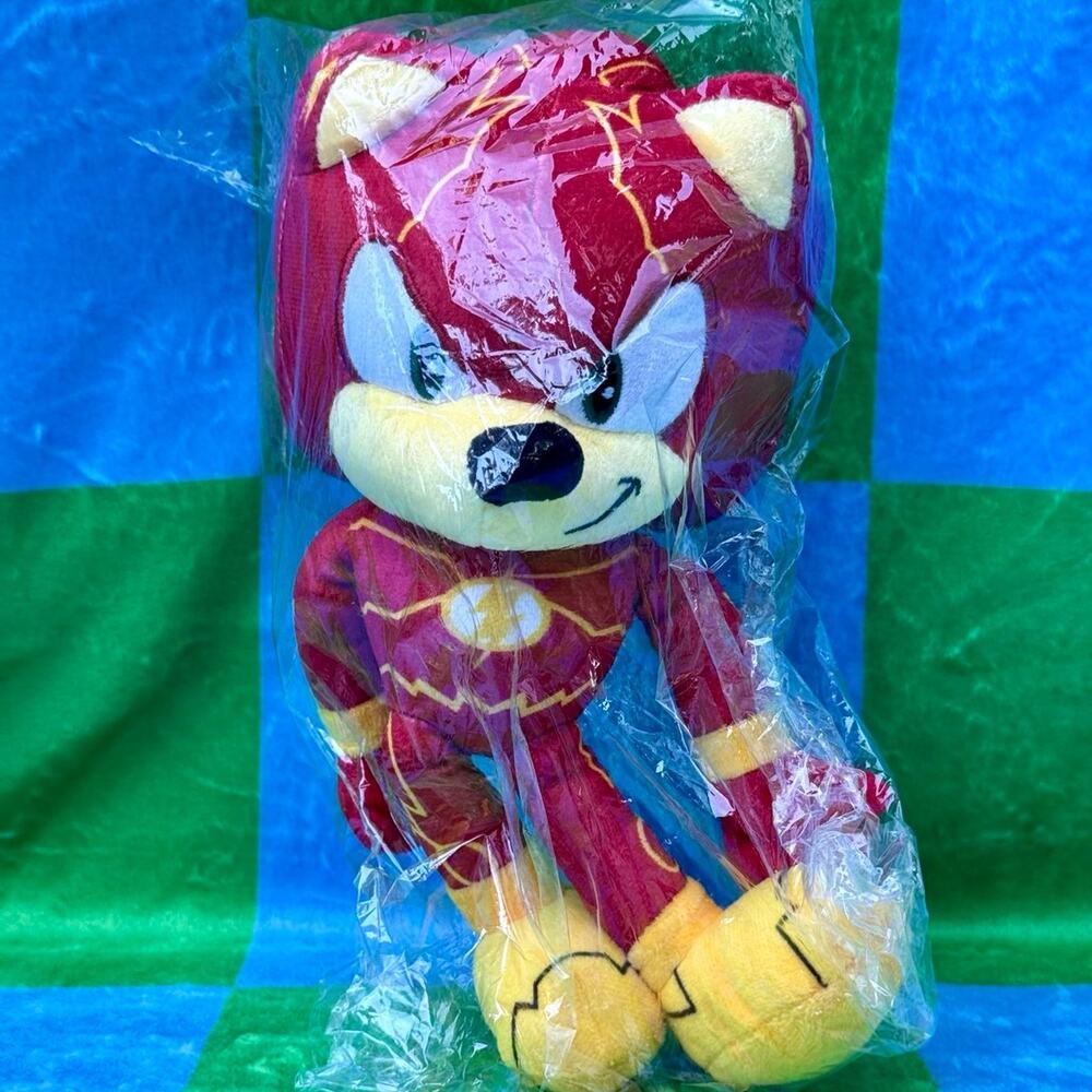 DC x SONIC The Flash Sonic The Hedgehog Plush SEALED